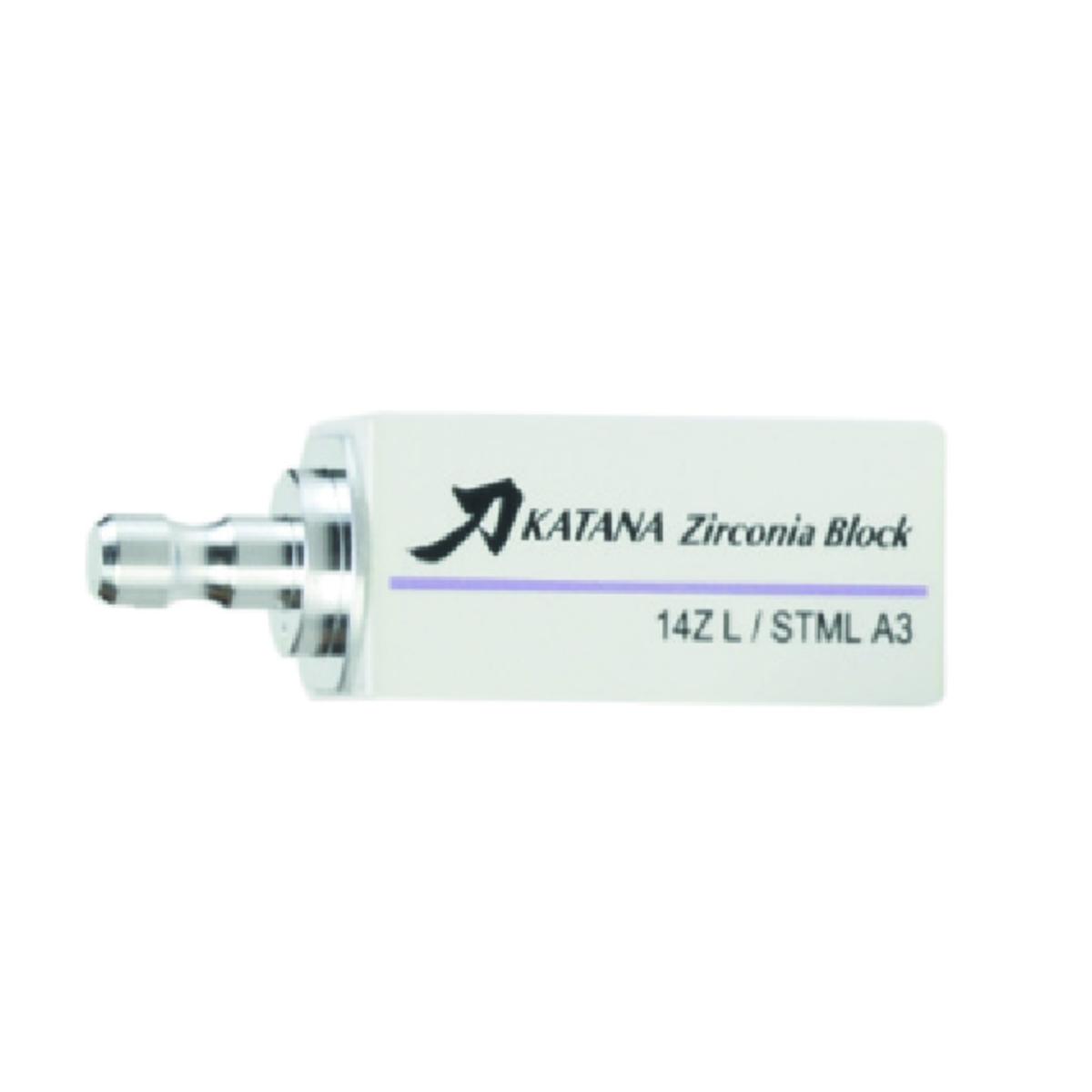 Katana Zirconia KURARAY - Blocs STML - Taille 14Z - Teinte D3 - Boîte de 2 Katana Zirconia KURARAY - Blocs STML - Taille 14Z - Teinte D3 - Boîte de 2